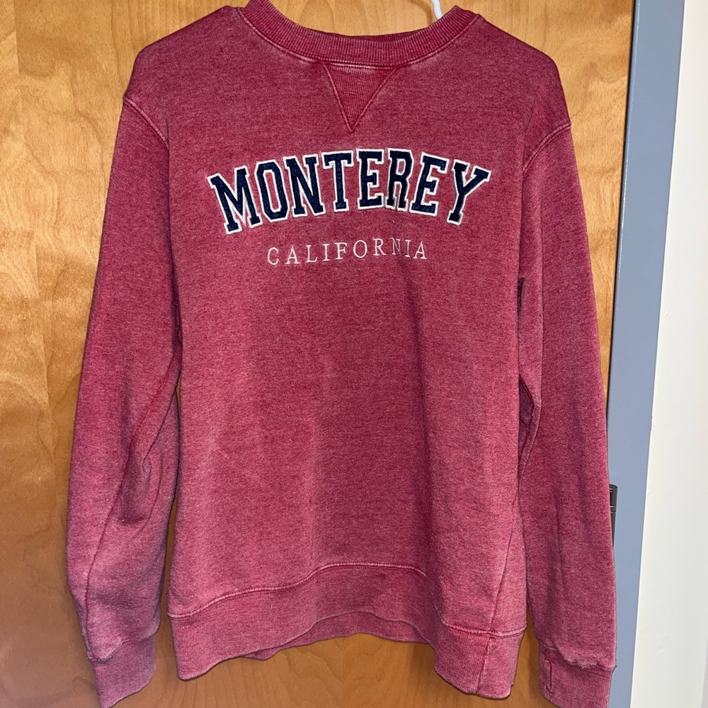 Monterey California Pink/Red Crewneck Size:M